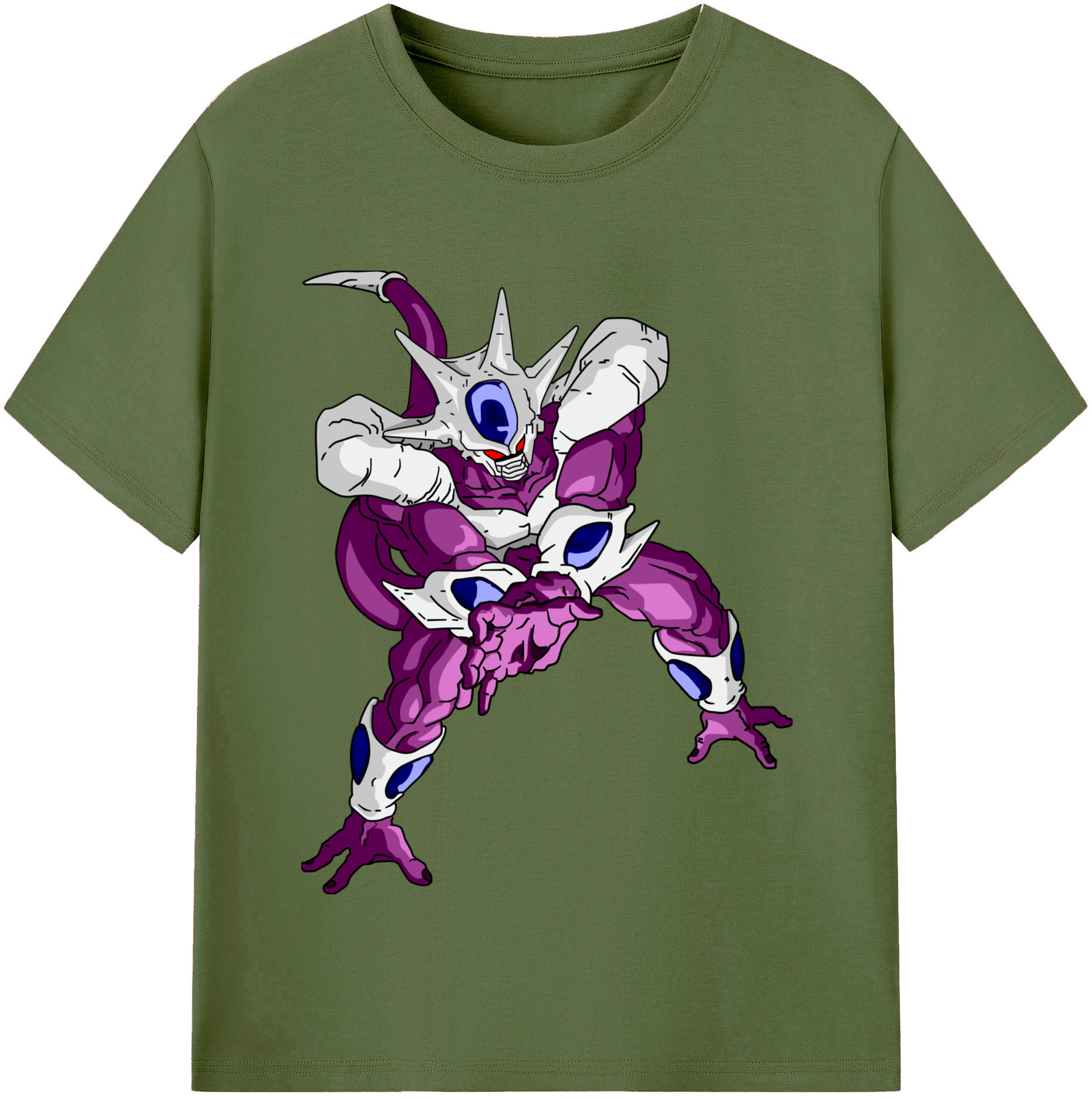 （画像用） ドラゴンボール クウラ DRAGON BALL Cooler Coora 綿100％半袖Tシャツ（フロントプリント）